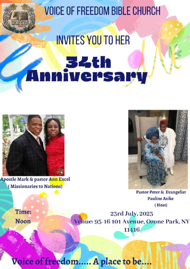 34 Years of Ministry